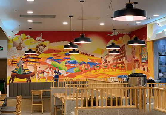 富平商业空间彩绘介绍。