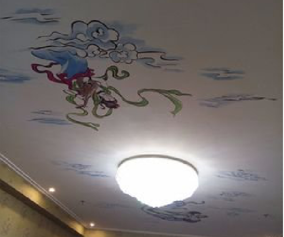 富平如何快速绘制天花板上的手绘墙？