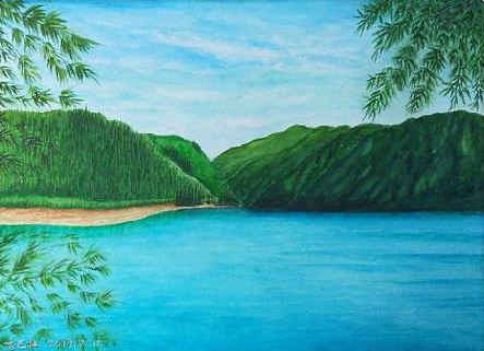 富平在墙绘中，如何绘画绿水青山？