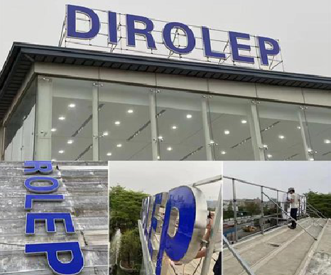 富平楼顶发光字安装的注意事项。